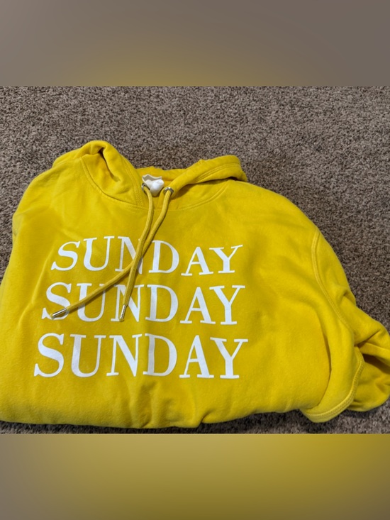 H&M Tops - H&M Bright Yellow Graphic Hoodie